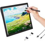 Tableau lumineux led a4, rechargeable, intensit variable sur 5 niveaux, portable pour artistes (noir) ...