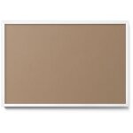 Tableau magn�tique en m�tal tableau pour magnet - motif couleur marron clair - minimaliste - cadre blanc ...