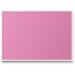 Tableau magn�tique en m�tal tableau pour magnet - motif couleur rose - minimaliste - cadre blanc - 100x70 ...