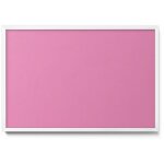 Tableau magn�tique en m�tal tableau pour magnet - motif couleur rose - minimaliste - cadre blanc - 60x40 ...