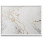 Tableau magn�tique en m�tal tableau pour magnet - motif pierre marbr�e �l�gante - minimaliste - cadre ...