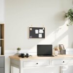 Tableau noir avec cadre bois de pin massif noir 40x30 cm vidaxl