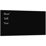 Tableau noir magntique mural noir 100x50 cm verre tremp vidaxl