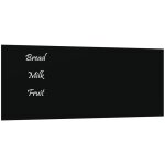 Tableau noir magn�tique mural noir 50x20 cm verre tremp� vidaxl