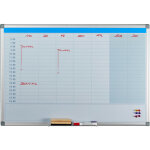 Tableau, organiseur journalier, effa�able, magn�tique, panneau d'organisation, aimant�, 60 x 90 cm, blanc ...