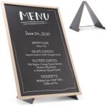 Tableau d'information publicitaire menu avec socle support 40x60 cm hendi 664131