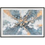 Tableau toile ps 156x3, 8x106 abstrait peint  main