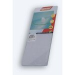 Tablettes verre transparente 2 coins carr�s 40 x 15 cm - mottez - b156f