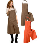 Tablier de potier long en polyester et coton ? 3 poches pratiques ? boucle r�glable pour confort ? id�al ...