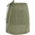 L'effet papillon - tablier serveur gaze de coton 45x80 cm gaia coloris vert romarin
