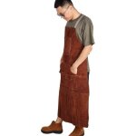 Tablier de soudeur professionnel en cuir cuir de vachette �paissi r�sistant � l'usure soudure isolation ...