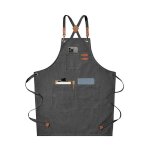 Tablier en toile, rallong de 20 cm tablier en toile robuste, motif crois, utilis pour la peinture, ...
