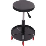 Tabouret d'atelier avec 5 roulettes, tabouret r�glable en hauteur, tabouret de travail, tabouret � roulettes ...