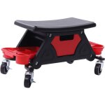 Tabouret d'atelier mobile 150 kg - si�ge roulant - avec roulettes � 360� - pour atelier de voiture, garage, ...