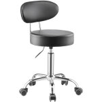 Tabouret deatelier avec dossier, tabouret de mecanicien sur roulettes reglable, capacite de charge maximale ...