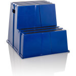 Tabouret marchepied / marchepied tio - e2 plastique bleu hjh office