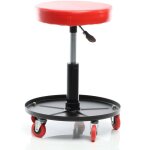 Tabouret de mcanicien rglage hauteur servante atelier pivotant 360 roulettes rangement - xpotool