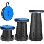 Tabouret pliant, tabouret portable de deuxi�me g�n�ration, l�ger et stable, r�glable en hauteur, charge ...