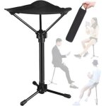 Tabouret pliant portable t�lescopique, tabouret pliable r�glable � trois vitesses, tabouret pliant camping ...