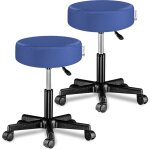 Tabouret si�ge r�glable en hauteur pivotable 360� plusieurs couleurs au choix set de 2 bleu