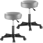 Tabouret si�ge r�glable en hauteur pivotable 360� plusieurs couleurs au choix set de 2 gris