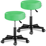 Tabouret si�ge r�glable en hauteur pivotable 360� plusieurs couleurs au choix set de 2 vert