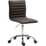 Clp - tabouret de travail alamosa similicuir marron