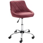 Tabouret de travail confortable pour cabinet m�dical salon de beaut� en pvc bordeaux pivotant et r�glable ...