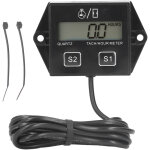 Tachym�tre de moto avec �cran lcd, compteur horaire pour moteur � essence 2 / 4 temps, universel pour ...