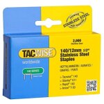 Tacwise - 1220 bo�te de 2000 agrafes en acier inoxydable 12 mm type 140