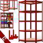 Tagre charge lourde 180x70x40cm etagre d'angle 5 plateaux max. 875 kg etagre de rangement en acier ...