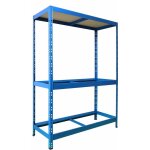 Tag�re charge lourde pour pneus de voiture bleu 3 �tages 180 x 130 x 50 cm