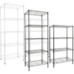 Tag�re en m�tal rocky 4 / 5 �tag�res noir 90 x 45 x 200 cm charge max : 250 kg