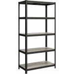Rayonnage tagre de rangement  5 niveaux, 50 x 100 x 200 cm, capacit 600 kg, planches rglables, style ...
