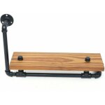 Tagère de tuyau d'échelle industrielle rétro, étagère de tuyau en métal industriel vintage, support d'étagère ... Tagère de tuyau d'échelle industrielle rétro, étagère de tuyau en métal industriel vintage, support d'étagère ...
