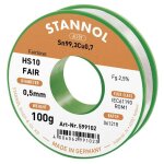 Tain � souder stannol hs10 - fair sn99, 3cu0, 7 bobine 100 g 0. 5 mm w915241