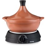 Tajine �lectrique hkoenig taj3 - capacit� 3 l - temp�rature r�glable - 300 w