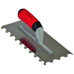 Sofop taliaplast platoir � colle inox 28x12 monture alu demi - lune � 45�