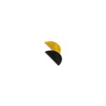 Sofop taliaplast ralentisseur 1 / 2 rond jaune 22x43x5