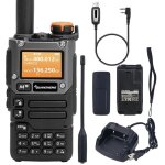 Talkie - walkie uvk5(8) am / fm / dtmf 200 canaux de charge de type c, r�ception sur trois fr�quences, ...