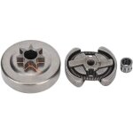 Tambour d'embrayage, ensemble de roulement de pignon de tambour d'embrayage de tron�onneuse kit 3 pi�ces ...
