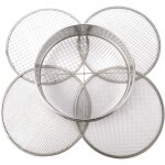 Tamis  mailles pour rempotage de jardin, nigme en acier inoxydable, filtre  sol mlang, avec 4 tailles ...