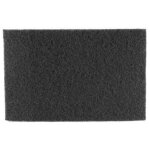 Tampon abrasif noir 1523cm le lot de 10 - tampel - hygiene cuisine