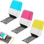 Tampon confidential encre protection vie priv�e, rouleau masqueur adresse pour courrier anti - vol identit� ...