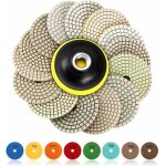 Tampons de polissage diamant, 15 pi�ces 4 pouces (disques de polissage diamant 100 mm, tampons de polissage ...