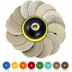 Tampons de polissage diamant, 15 pi�ces 4 pouces (disques de polissage diamant 100 mm, tampons de polissage ...