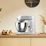 Robot ptissier professionnel 1000w, batteur sur socle, robot de cuisine multifonction avec bol en acier ...