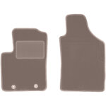 Tapis avant beiges pour : fiat 500 cabriolet, berline (2007 - 2013)
