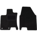 Tapis avant noirs pour : crossover nissan qashqai + 2 (2008 - 2013)