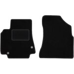 Tapis avant noirs pour : peugeot partner ii combivan, tipi, 5 places (2008 - 2018)